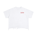 Vintage Wash Boxy Distressed Hem T-Shirt