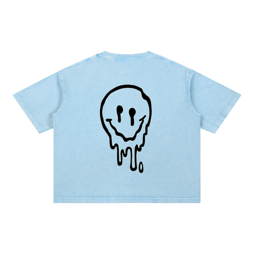 Mineral Wash Boxy Cotton T-Shirt